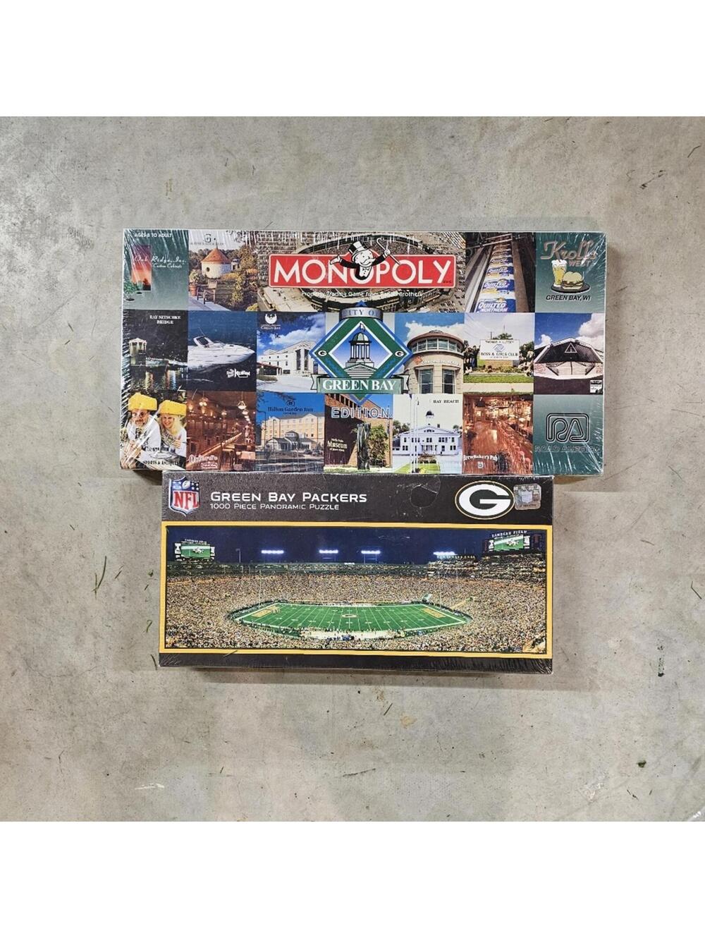 MasterPieces Green Bay NFL puzzle + Monopoly Green Bay